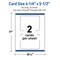 Avery Printable Rounded Corner Postcards with Sure Feed Technology, Pre-Printed Iridescent Watercolors Design, Matte White, 4-1/4" x 5-1/2", Laser & Inkjet Compatible, 20 Total